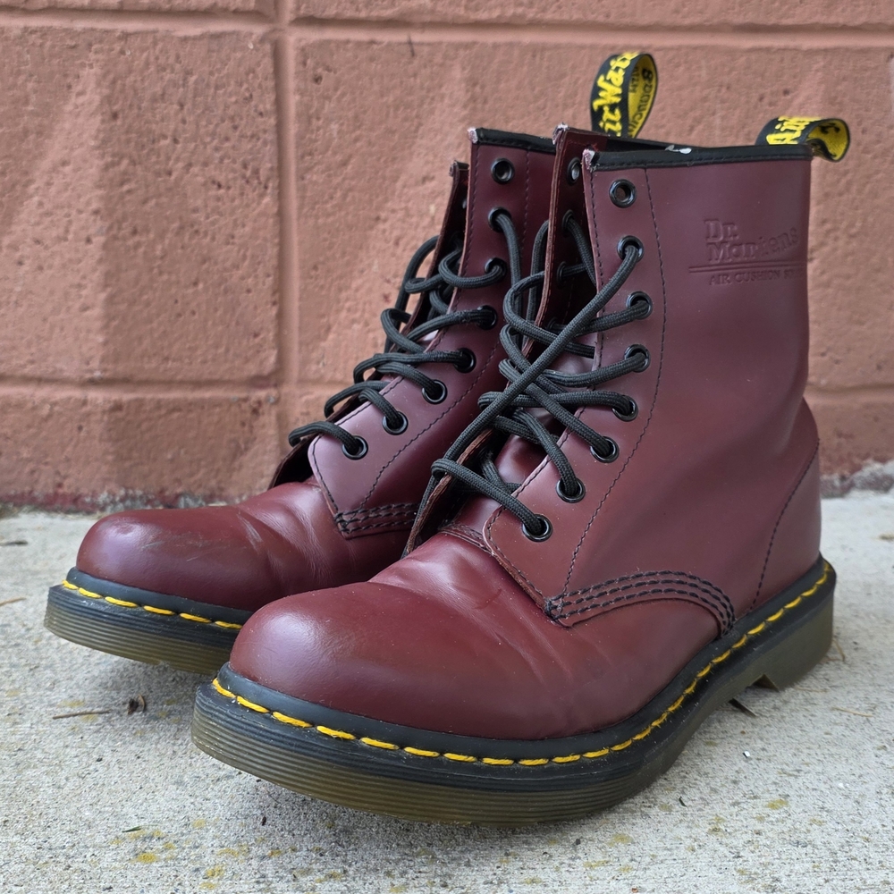 Dr. Martens 1460 Cherry Red Smooth Leather Boots